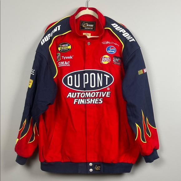 VTG Chase Authentics NASCAR Jeff Gordon DuPont Red & Black Drivers Line Jacket